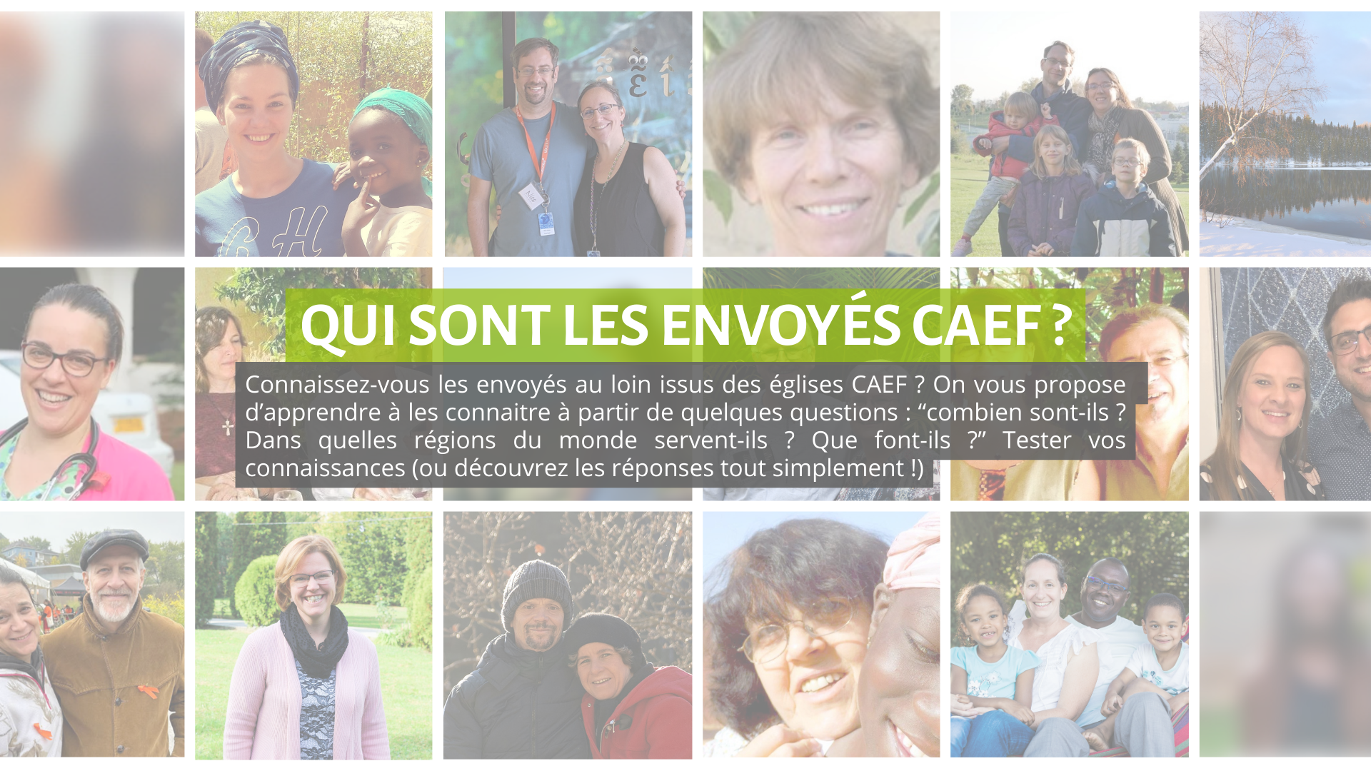 article qui sont les envoyés CAEF